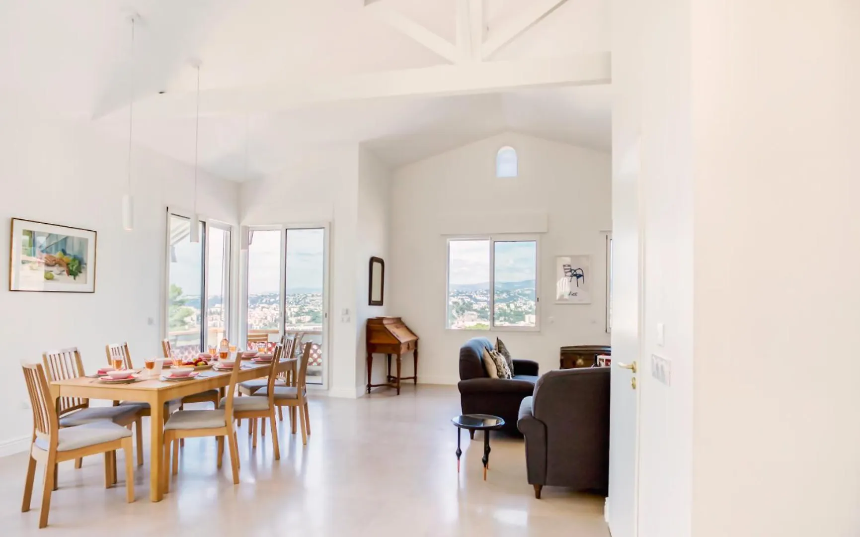 #54 Sea View Villa 4 Bdr Ac Parking 5Mins To Port Bbq Nice
